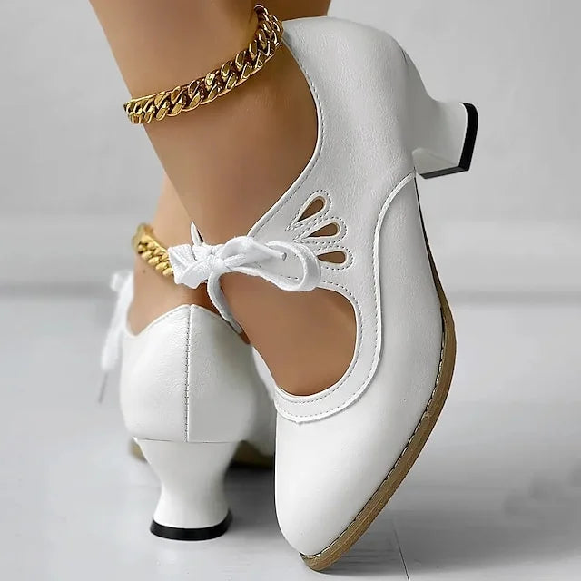 Luzere™ | Élégantes Talons en Cuir Vintage