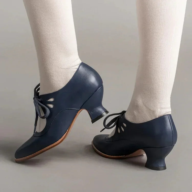 Luzere™ | Élégantes Talons en Cuir Vintage