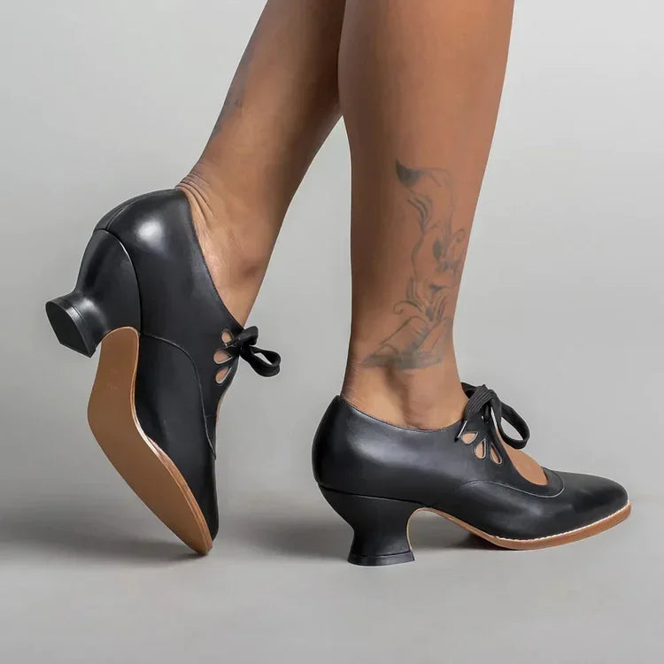 Luzere™ | Élégantes Talons en Cuir Vintage