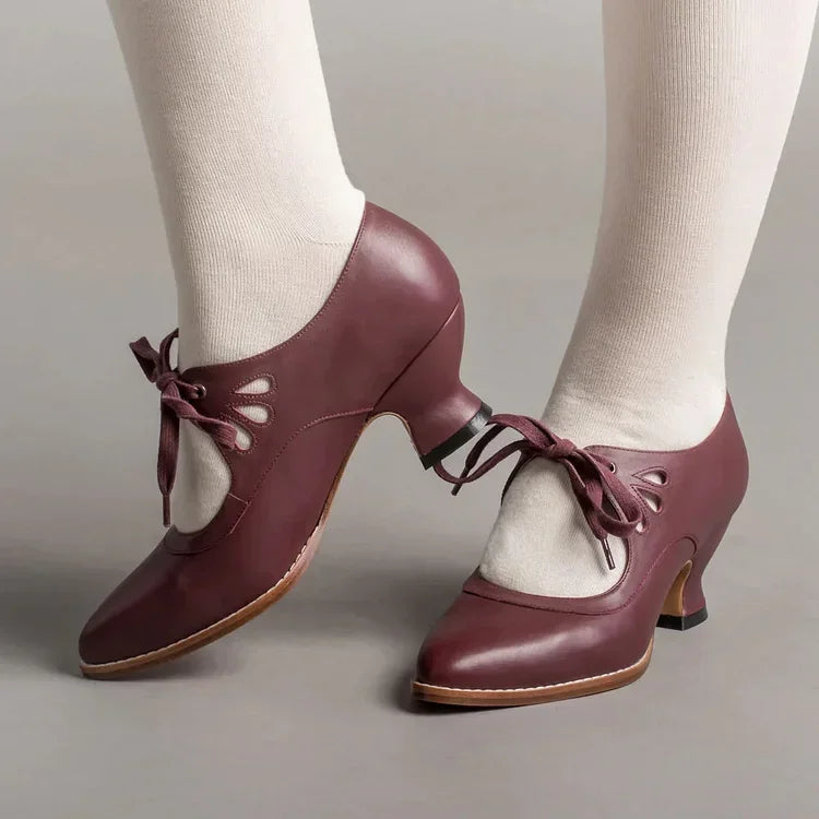Luzere™ | Élégantes Talons en Cuir Vintage