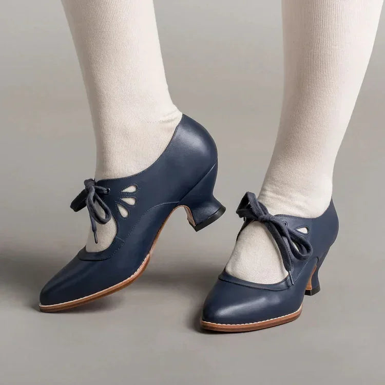 Luzere™ | Élégantes Talons en Cuir Vintage