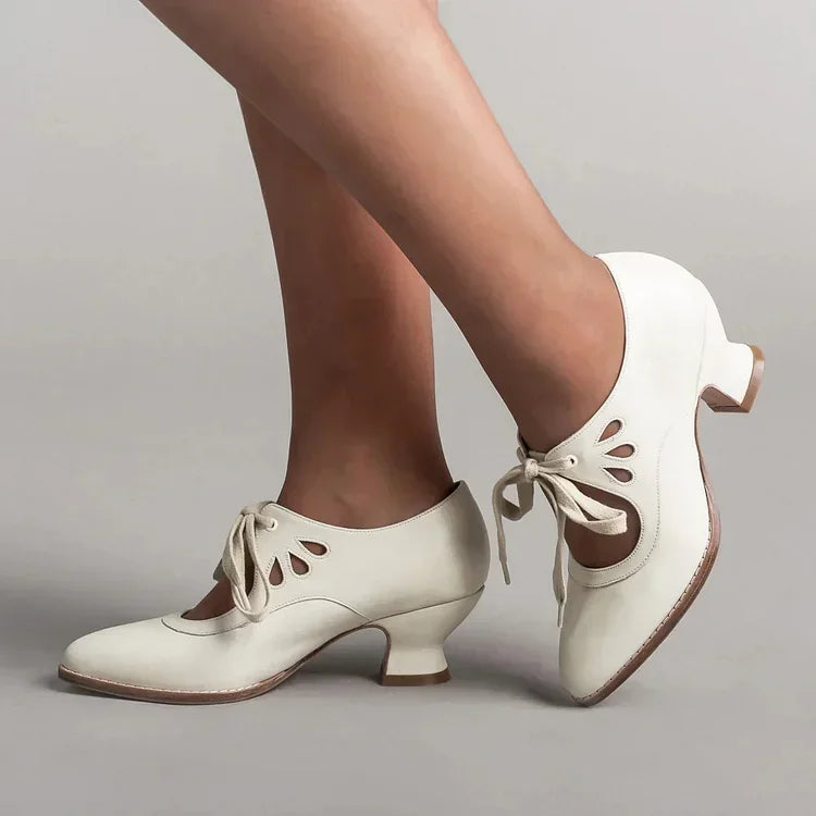 Luzere™ | Élégantes Talons en Cuir Vintage