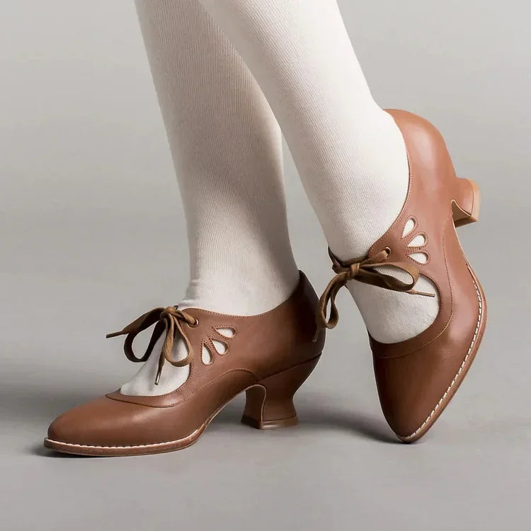 Luzere™ | Élégantes Talons en Cuir Vintage