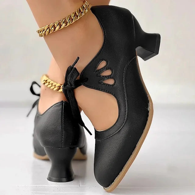Luzere™ | Élégantes Talons en Cuir Vintage
