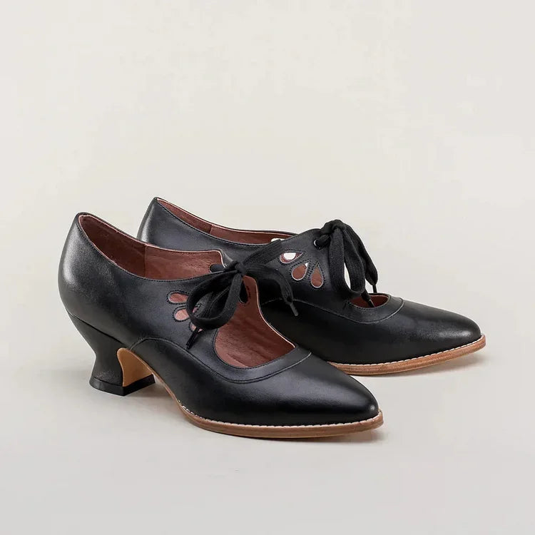 Luzere™ | Élégantes Talons en Cuir Vintage