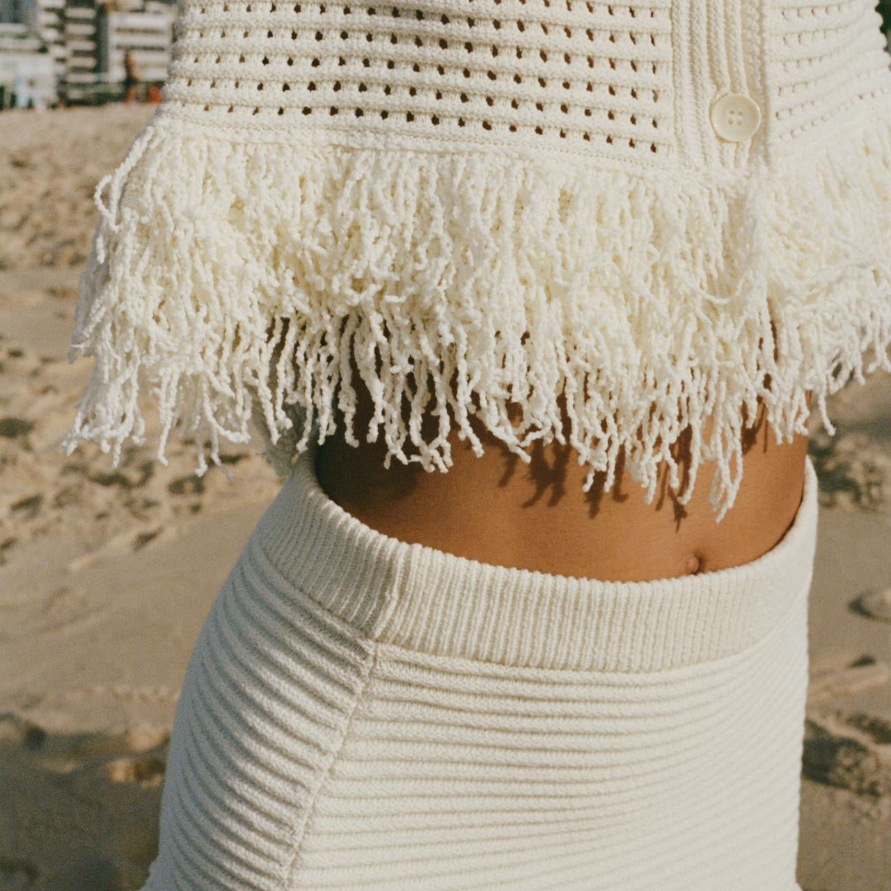 Luzere™ | Ensemble maille à frange