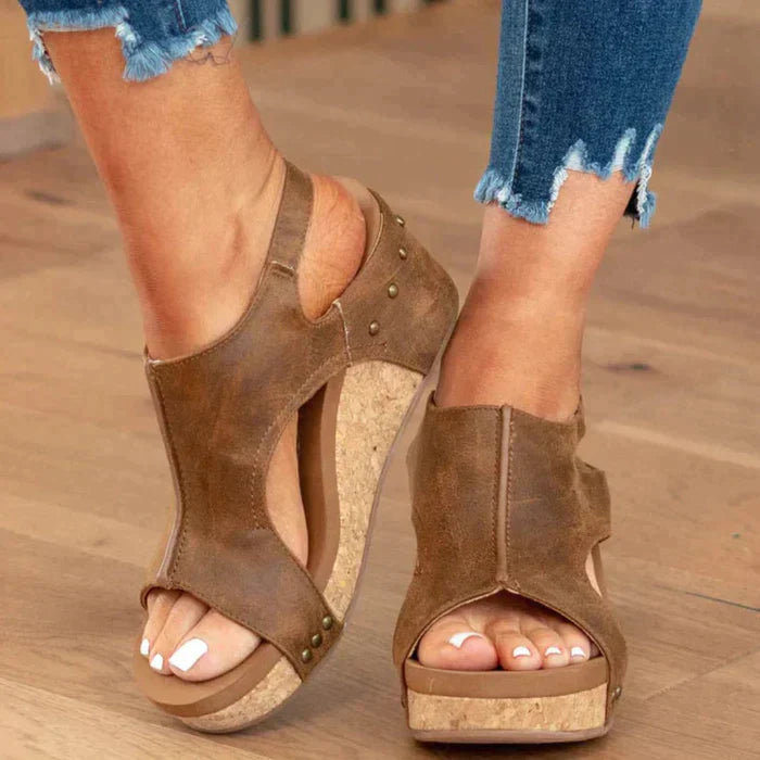 Luzere™ | Sandales à talons compensés élégantes et confortables