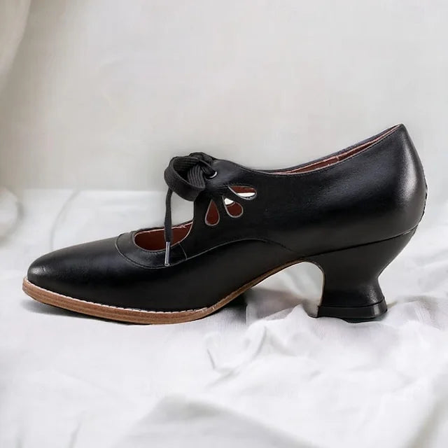 Luzere™ | Élégantes Talons en Cuir Vintage