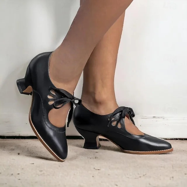 Luzere™ | Élégantes Talons en Cuir Vintage